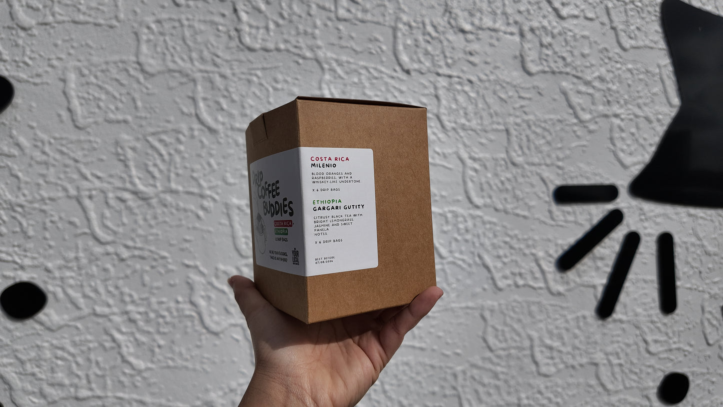 Drip Coffee Buddies - Ethiopia x Costa Rica Box